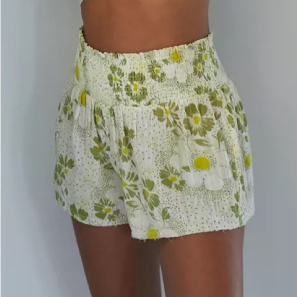 NWT Urban Outfitters Out From Under Lucine Short Floral Smocked Mini Skirt small - Picture 2 of 6